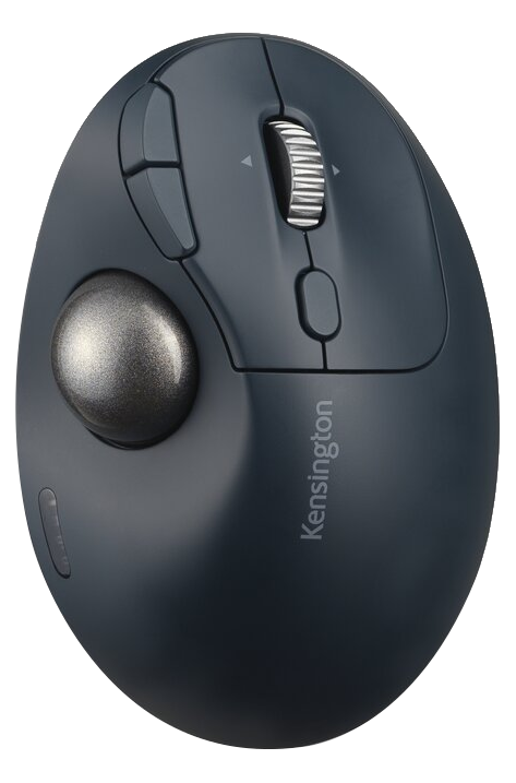 KENSINGTON Pro Fit® Ergo TB550 Trackball vezeték nélküli hanyattegér, BT + 2,4GHz, fekete (K72196WW)