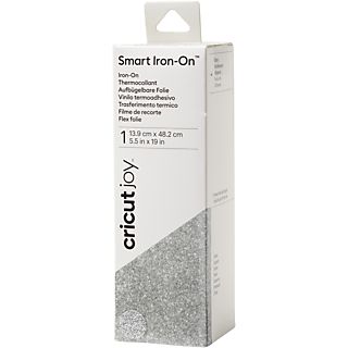 CRICUT Joy Smart Iron-On met Glitters 14 x 48 cm - Zilver (1 vel)