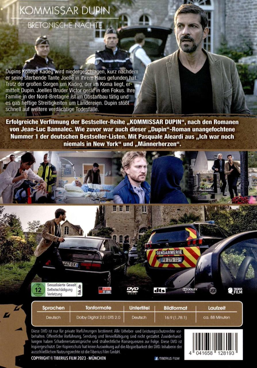 DVD-Cover: Szene aus einem Film mit Schauspielern, Text und einem DVD-Logo. Dunkles Farbschema.