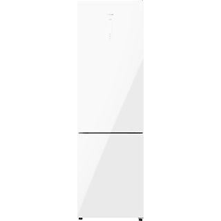 Frigorífico combi - Cecotec Bolero CoolMarket 356 White Glass D, Total No Frost, 200 cm, 356 l, Inverter Plus, Puertas de cristal, White Glass