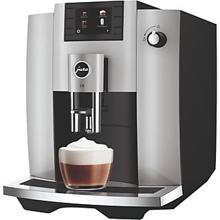 Cafetera superautomática - Jura 15440 E6 Platinum, 15 bar, 1.450 W, 2 tazas, WiFi, Molinillo integrado, Plata