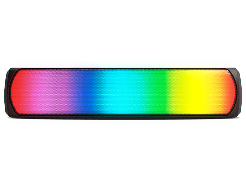 Barra de sonido - Krom K-Pop, Luz RGB, Bluetooth, 6W, Ranura tarjeta TF, Negro