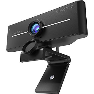 Webcam - Creative Cam Sync, 4Km UHD, Gran angular, Micrófonos integrados, Negro