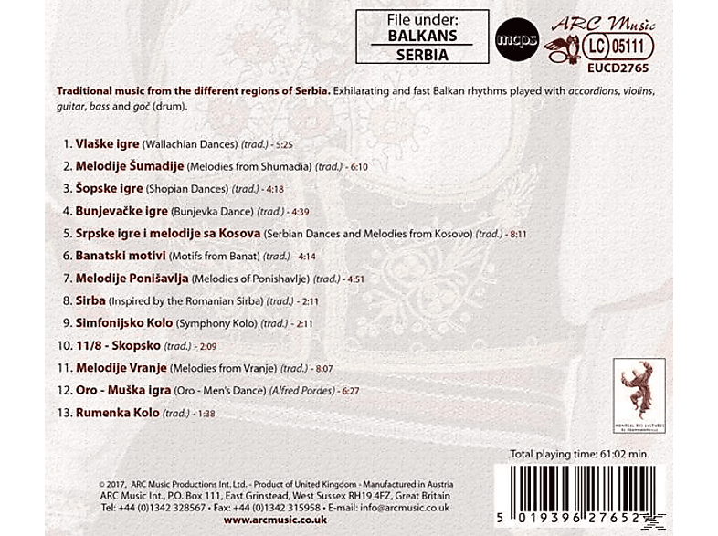 Thumbnail - Branko Krsmanovic Group - Music Of Serbia (CD)