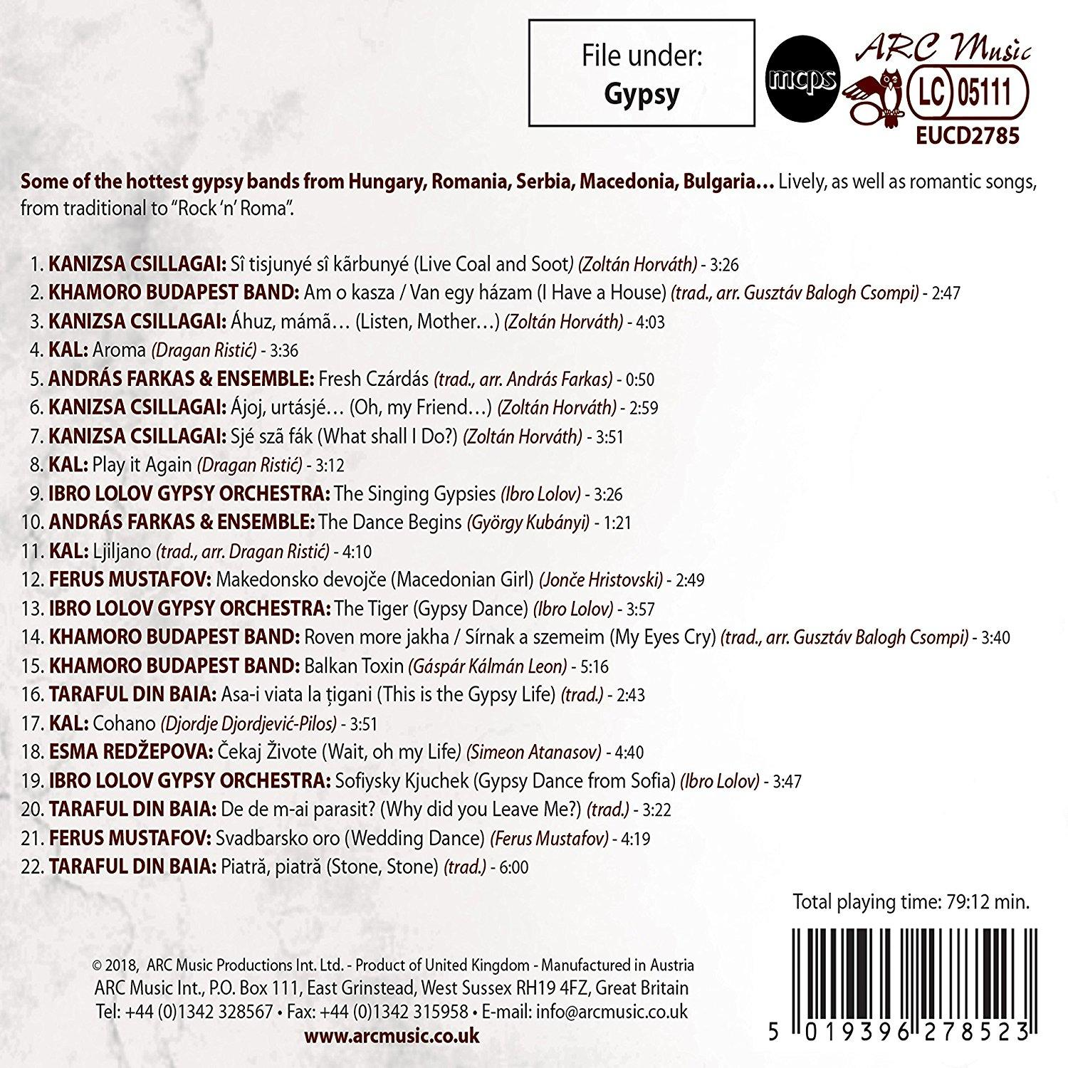 CD-Rückseite mit Trackliste, Künstlerinfo und Logo, auf weißem Hintergrund.