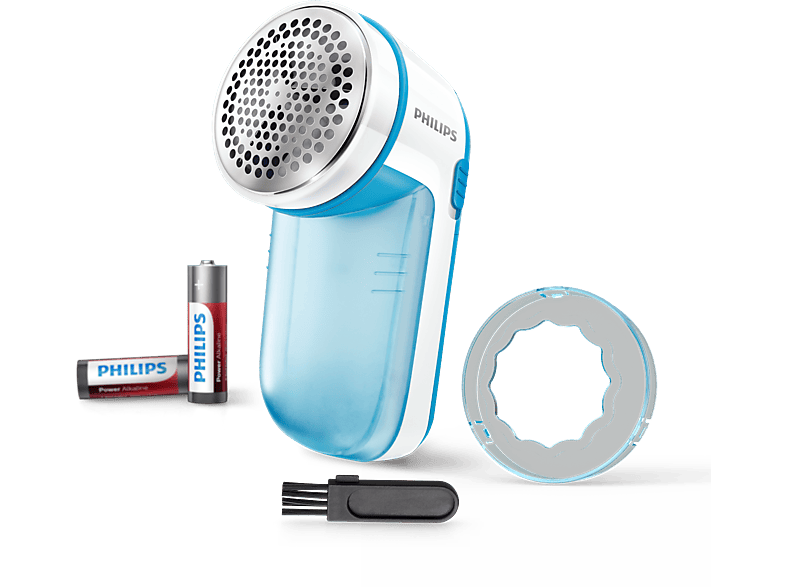 Quitapelusas - Philips GC026/00, Rejilla con 3 tamaños diferentes, 8800 Rotaciones por minuto, Azul y blanco