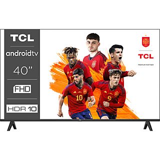 TV LED 40" - TCL Serie S54, Full HD con HDR, Android TV, Micro Dimming, Plataformas Streaming, Dolby Audio, Negro