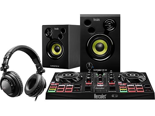 HERCULES DJLearning Kit - DJ-Controller (Schwarz)