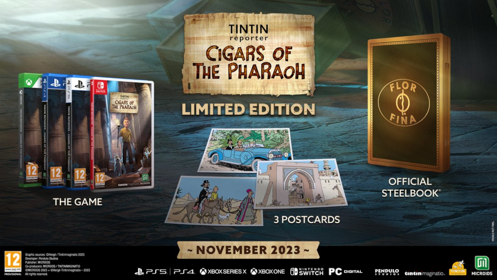 Kuifje Reporter: De Sigaren van de Farao Limited Edition NL/UK PS5