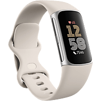 MediaMarkt FITBIT Charge 6 Porselein/Zilver Aluminium aanbieding