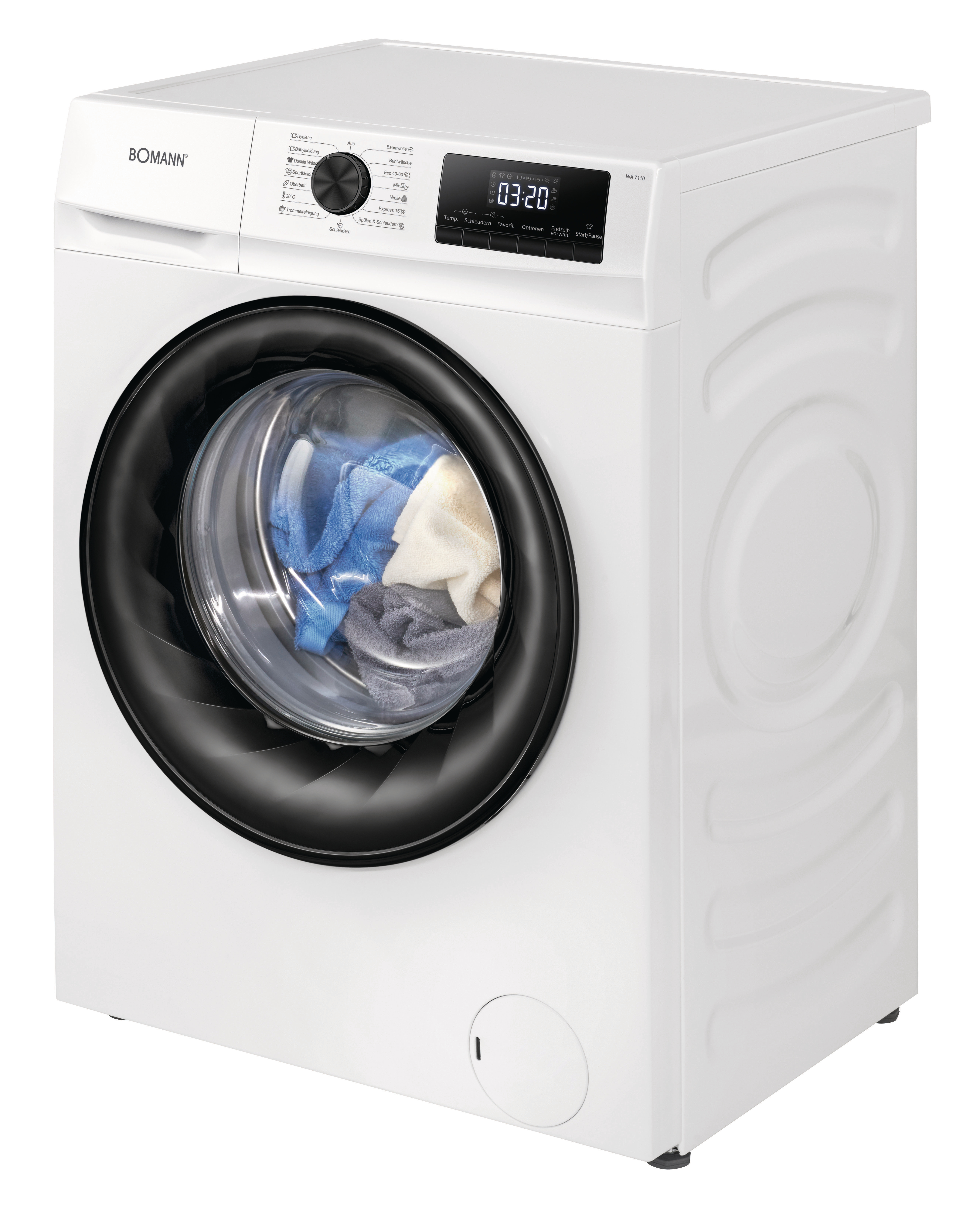BOMANN WA 7110 W Waschmaschine (10 kg, 1400 U/Min., A, Zulauffilter )