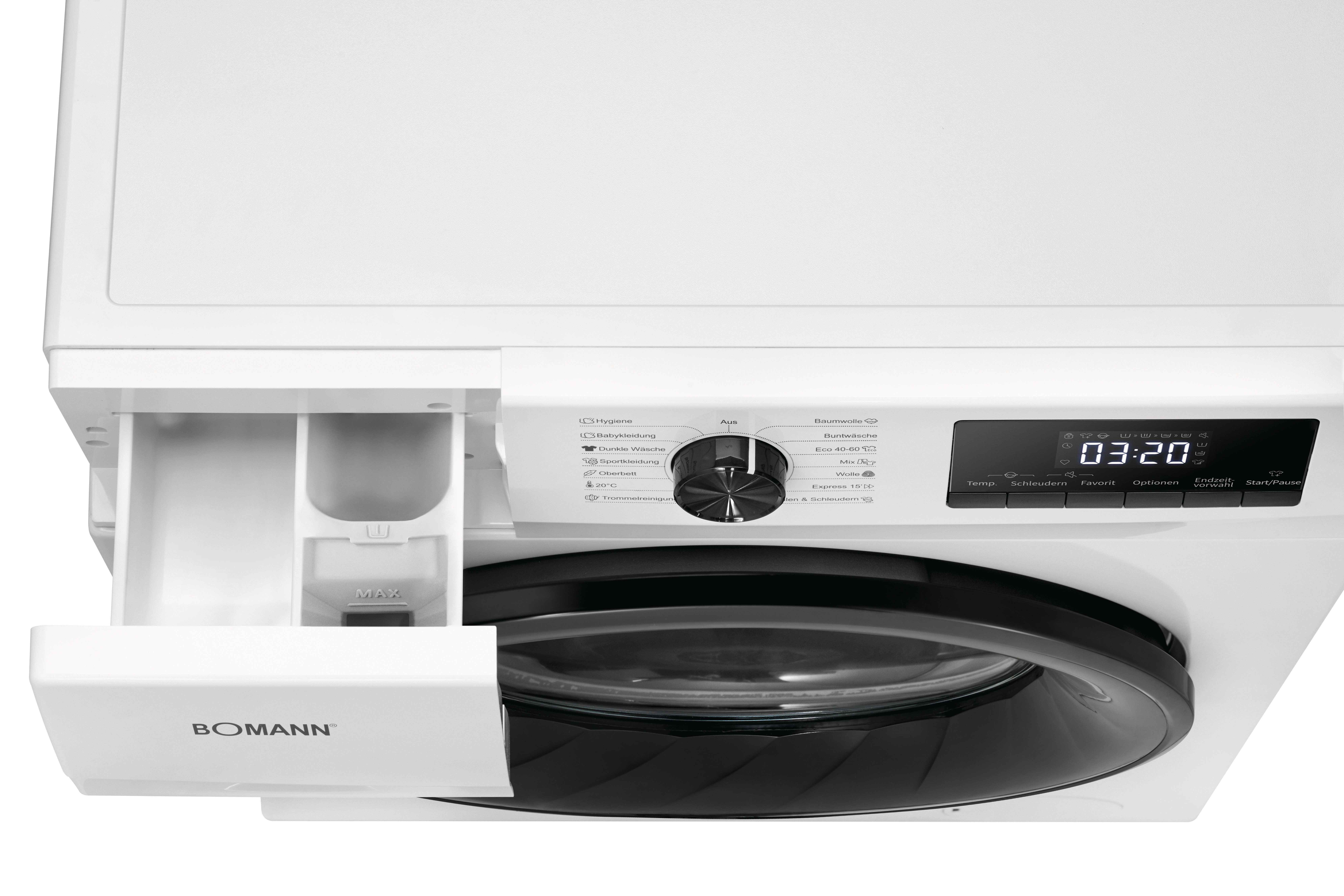 BOMANN WA 7110 W Waschmaschine (10 kg, 1400 U/Min., A, Zulauffilter )