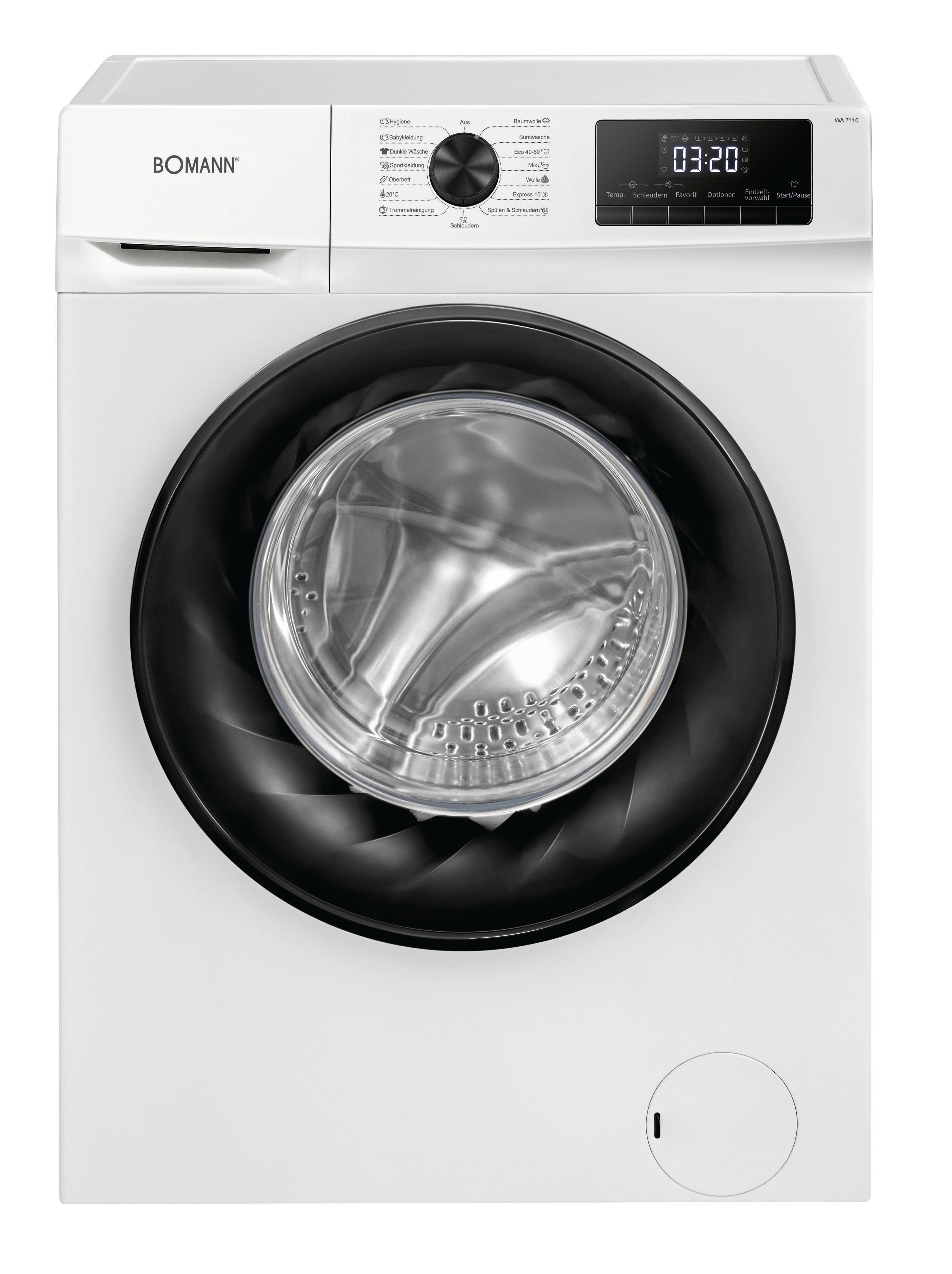 BOMANN WA 7110 W Waschmaschine (10 kg, 1400 U/Min., A, Zulauffilter )