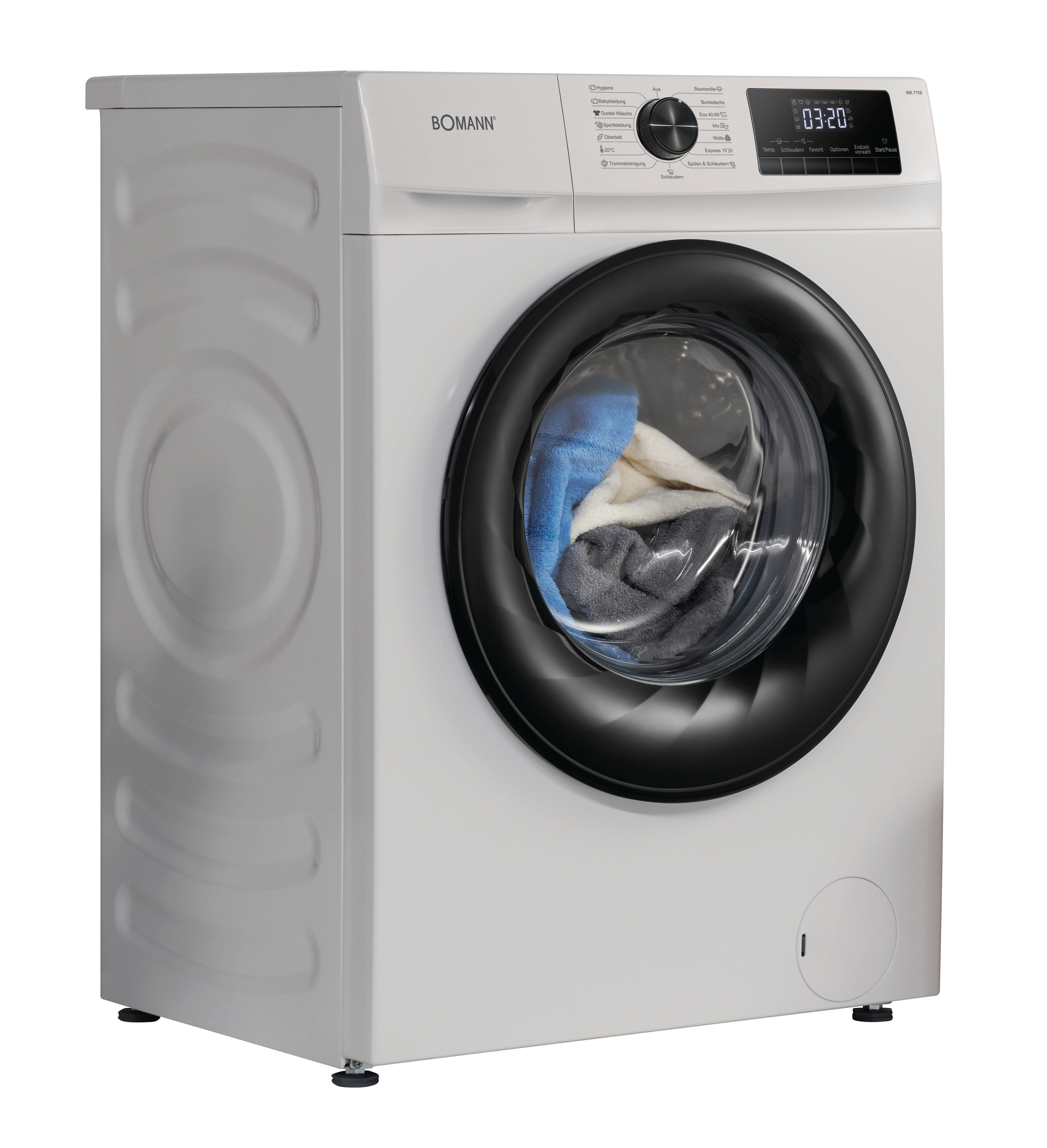 BOMANN WA 7110 W Waschmaschine (10 kg, 1400 U/Min., A, Zulauffilter )