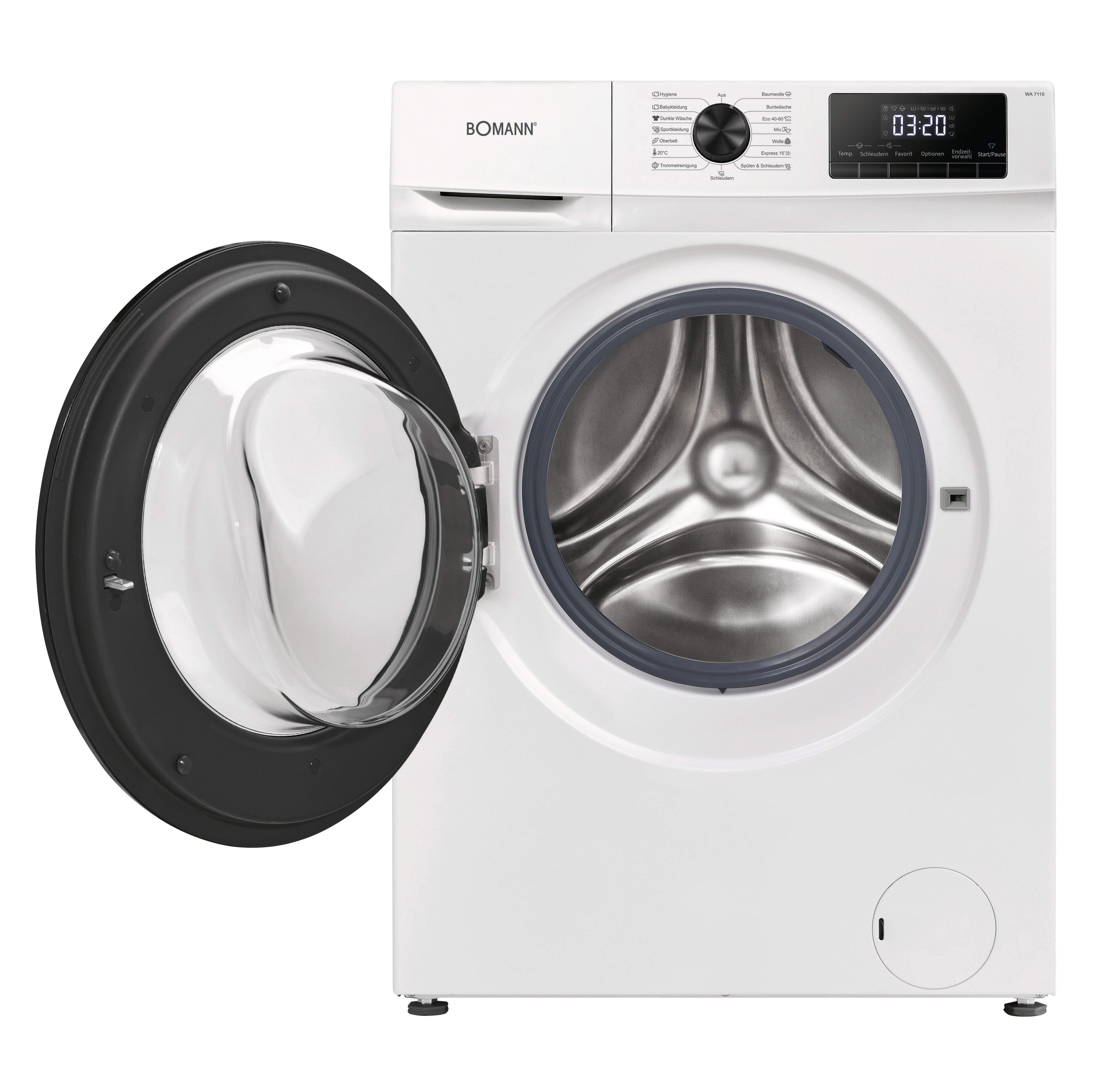 BOMANN WA 7110 W Waschmaschine (10 kg, 1400 U/Min., A, Zulauffilter )