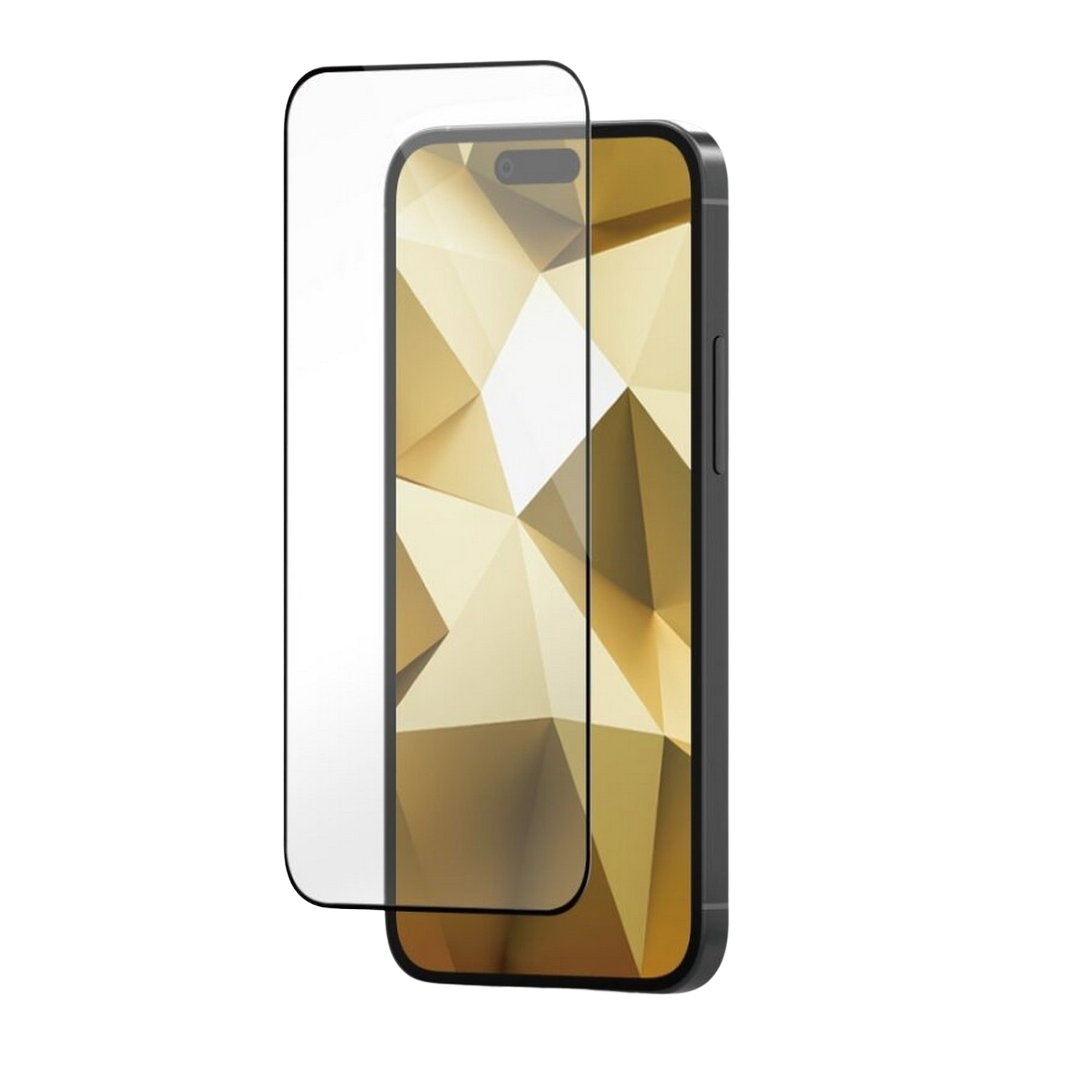 ISY Protection d'écran en verre trempé iPhone 15 Pro Max Noir (2V221900)