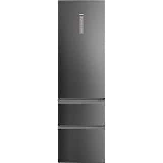 REACONDICIONADO B: Frigorífico combi - Haier 3D 60 Series 5 HTW5620CNMP, No Frost, 205 cm, 414 l, Motor Inverter, Wi-fi, Negro