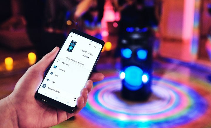 System audio SONY MHC-V72D