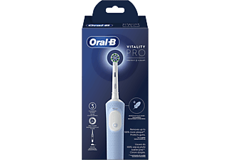 ORAL-B 80714514 Vitality Pro Protect X Clean Elektromos fogkefe, kék, 1 db fogkefefej, 1 db bónusz fogkrém