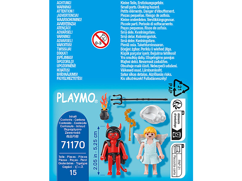 Thumbnail - PLAYMOBIL 71170 Engelchen & Teufelchen Spielset, Mehrfarbig