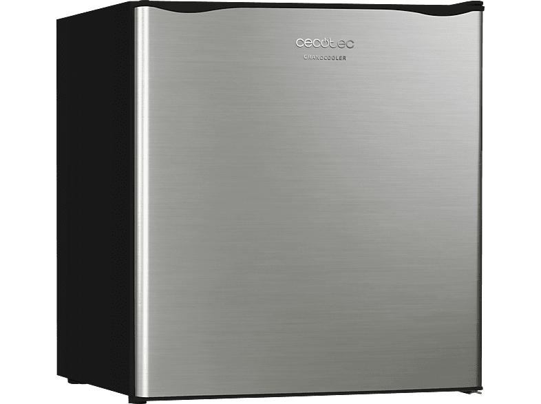 Frigorífico Table Top - Cecotec GrandCooler 2000 SilentCompress Inox, 48.50 cm, 46 l, Con congelador, Temperatura regulable, Inox