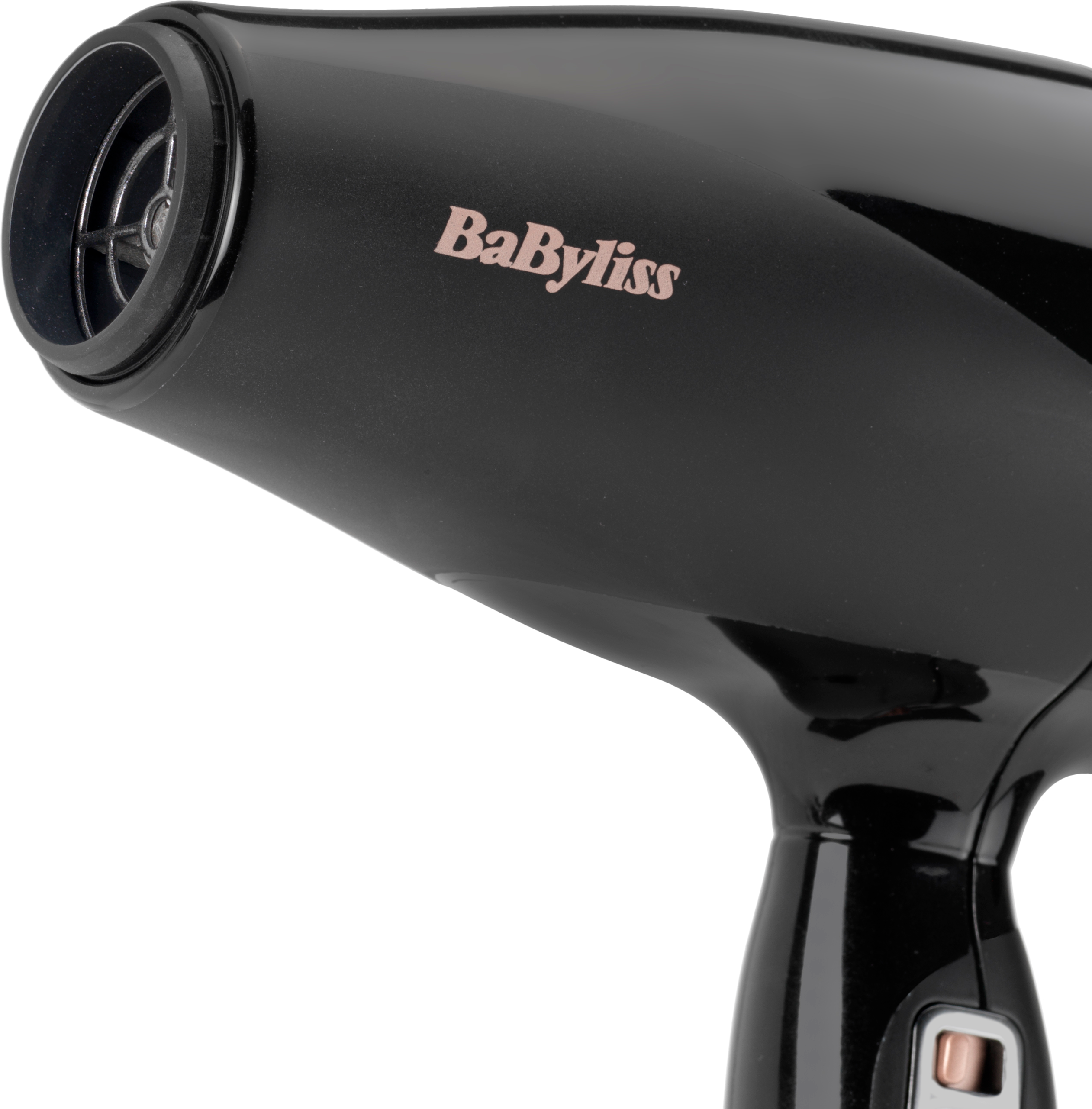 Sèche-cheveux noir avec la marque 'BaByliss'.