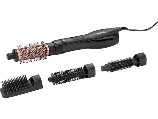 BABYLISS AS122E Smooth Finish 1200 - Brosse soufflante (Noir/Or rose)