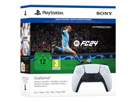 SONY DualSense – EA SPORTS FC™ 24 Bundle Wireless-Controller Weiss/Schwarz für PlayStation 5, MAC, iOS