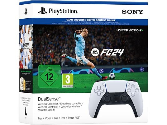 SONY PS DualSense – EA SPORTS FC™ 24 Bundle - Wireless-Controller (Weiss/Schwarz)
