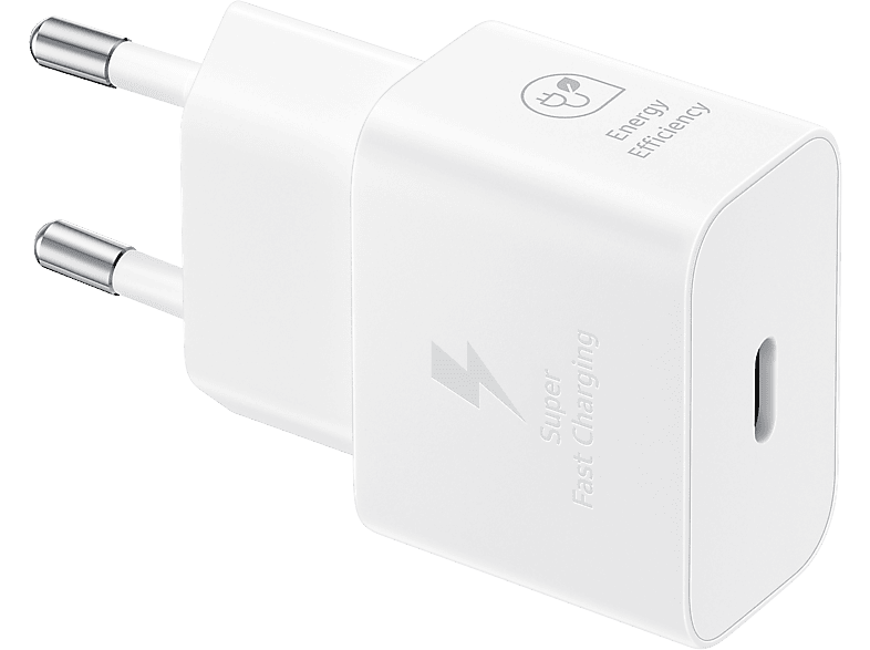 SAMSUNG Hálózati töltő adapter USB-C csatlakozóval, 25W, fehér (EP-T2510NWEGEU)