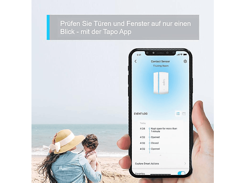 Thumbnail - TAPO T110 Smarter Tür-/Fensterkontakt, Weiß