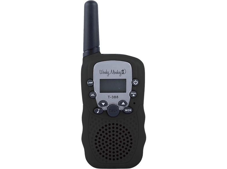 Wonky Monkey Walkie Talkie Voor Kinderen Zwart (wt-335bl)