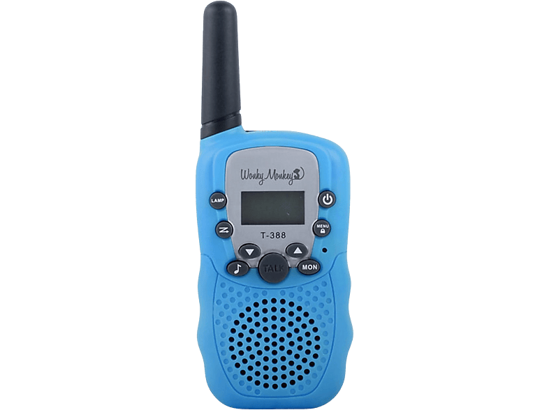 Wonky Monkey Walkie Talkie Voor Kinderen Blauw (wt-335bu)