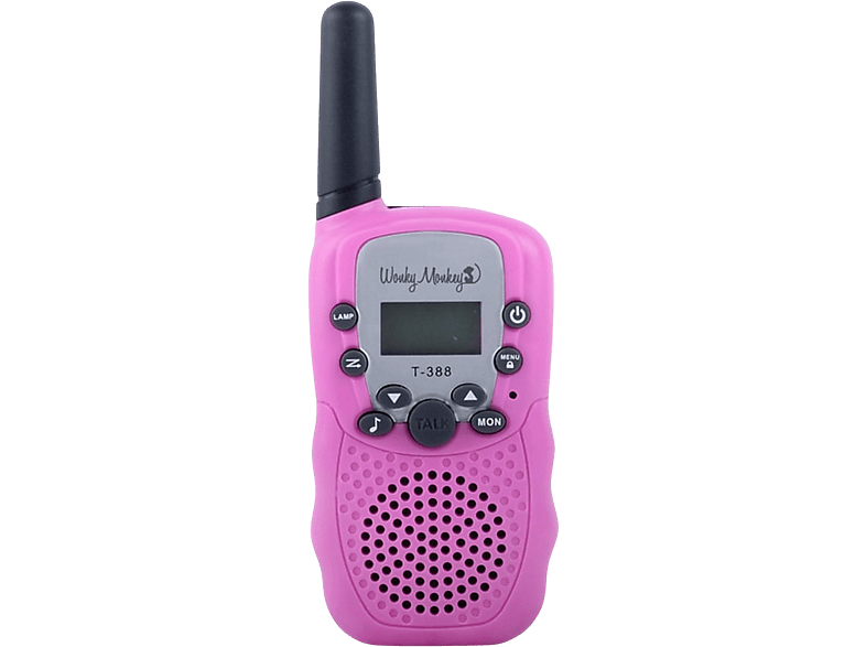 Wonky Monkey Walkie Talkie Voor Kinderen Roze (wt-335pk)