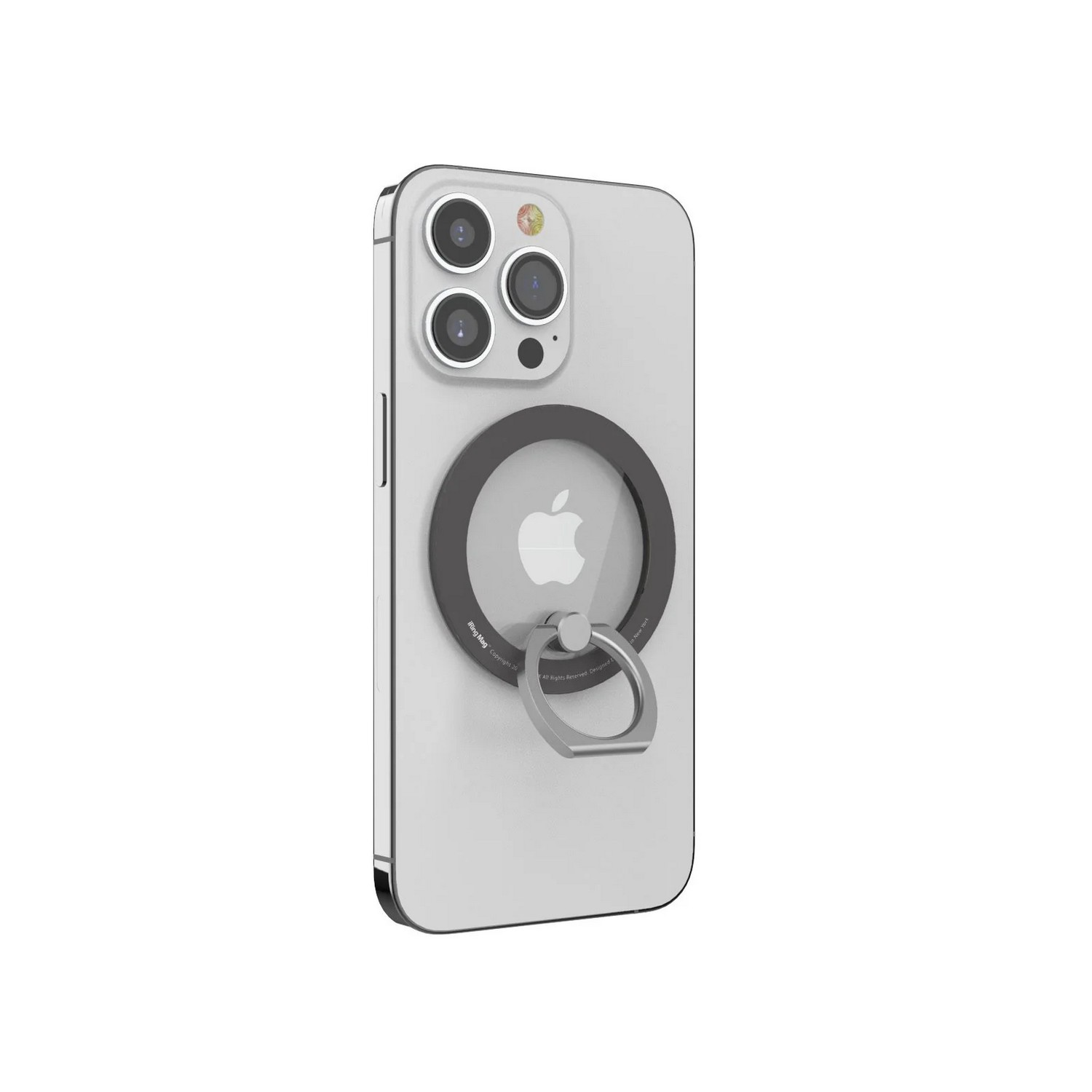 IRING Support téléphone avec anneau MagSafe Steel Smoky Black (IR-M-SBL)