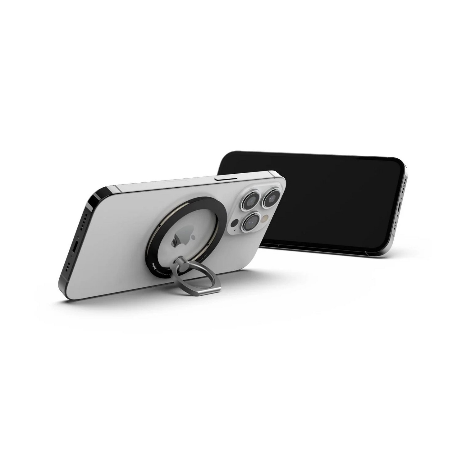 IRING Support téléphone avec anneau MagSafe Steel Smoky Black (IR-M-SBL)