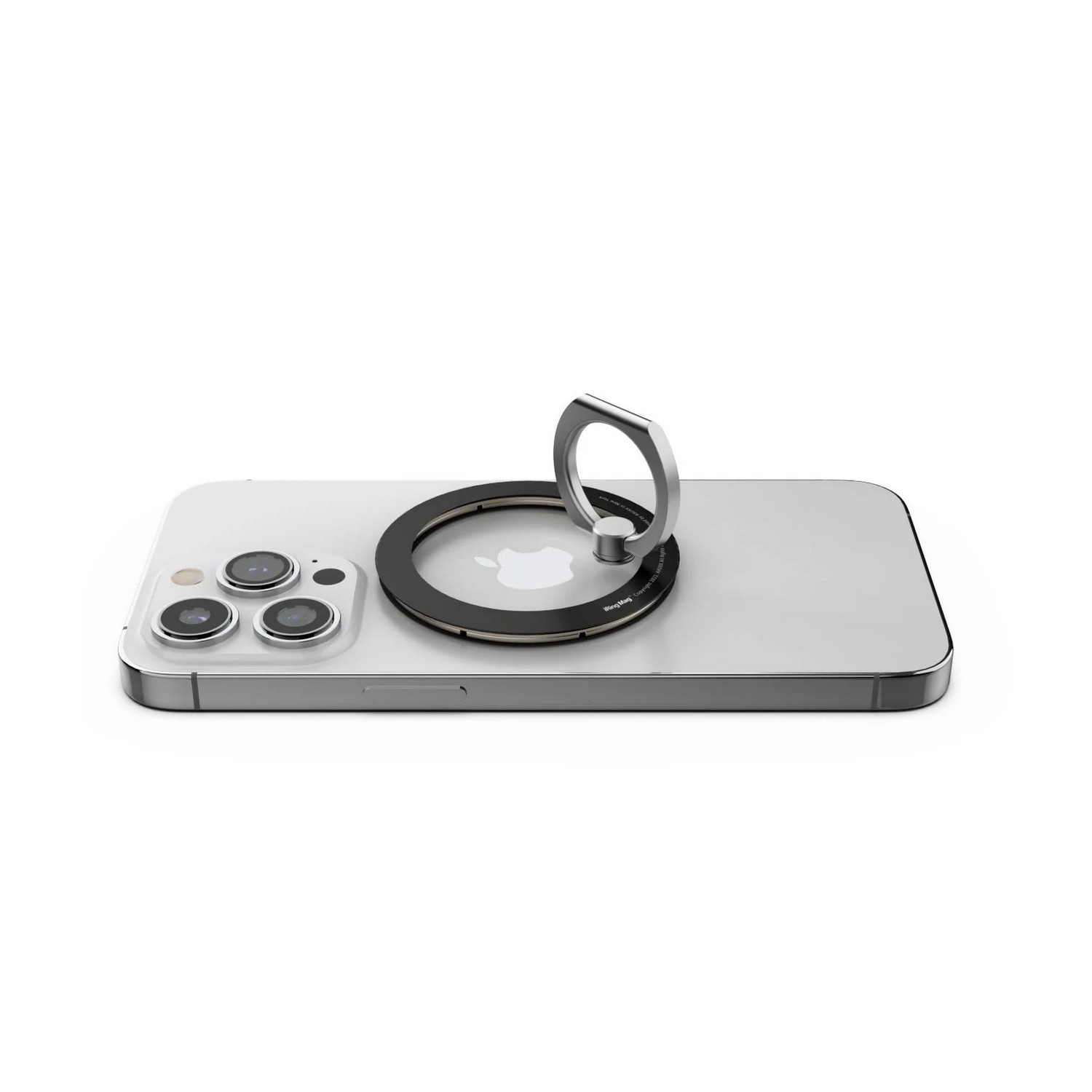 IRING Support téléphone avec anneau MagSafe Steel Smoky Black (IR-M-SBL)