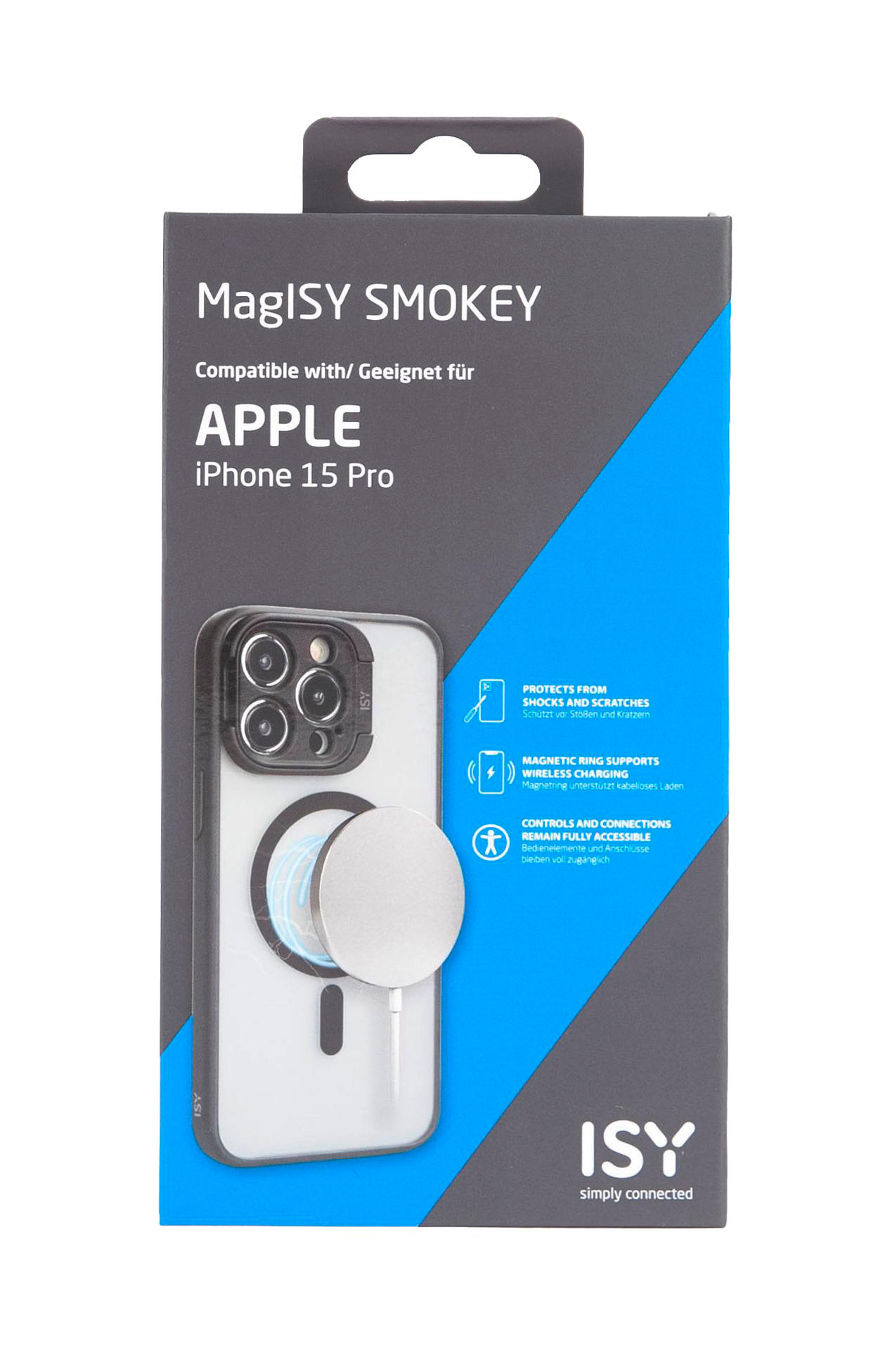 ISY Pro, iPhone 15 ISC-2440, Black Backcover, Smokey Apple,