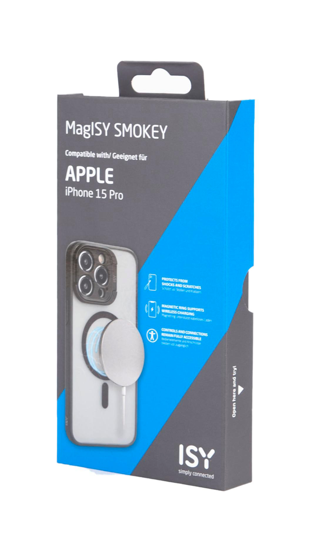 ISY Pro, iPhone 15 ISC-2440, Black Backcover, Smokey Apple,