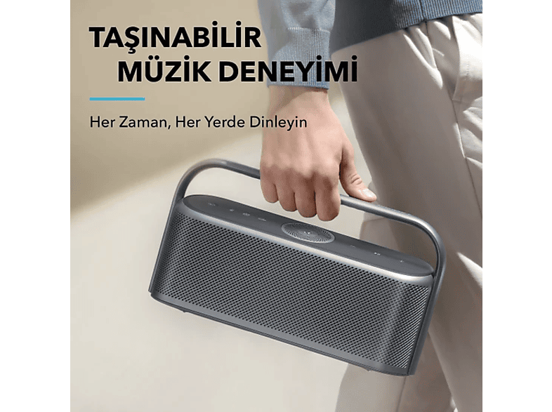 ANKER Soundcore Motion X600 Kablosuz HiFi 50W Stereo Ses Bluetooth Hoparlör Ay Mavisi A3130_4