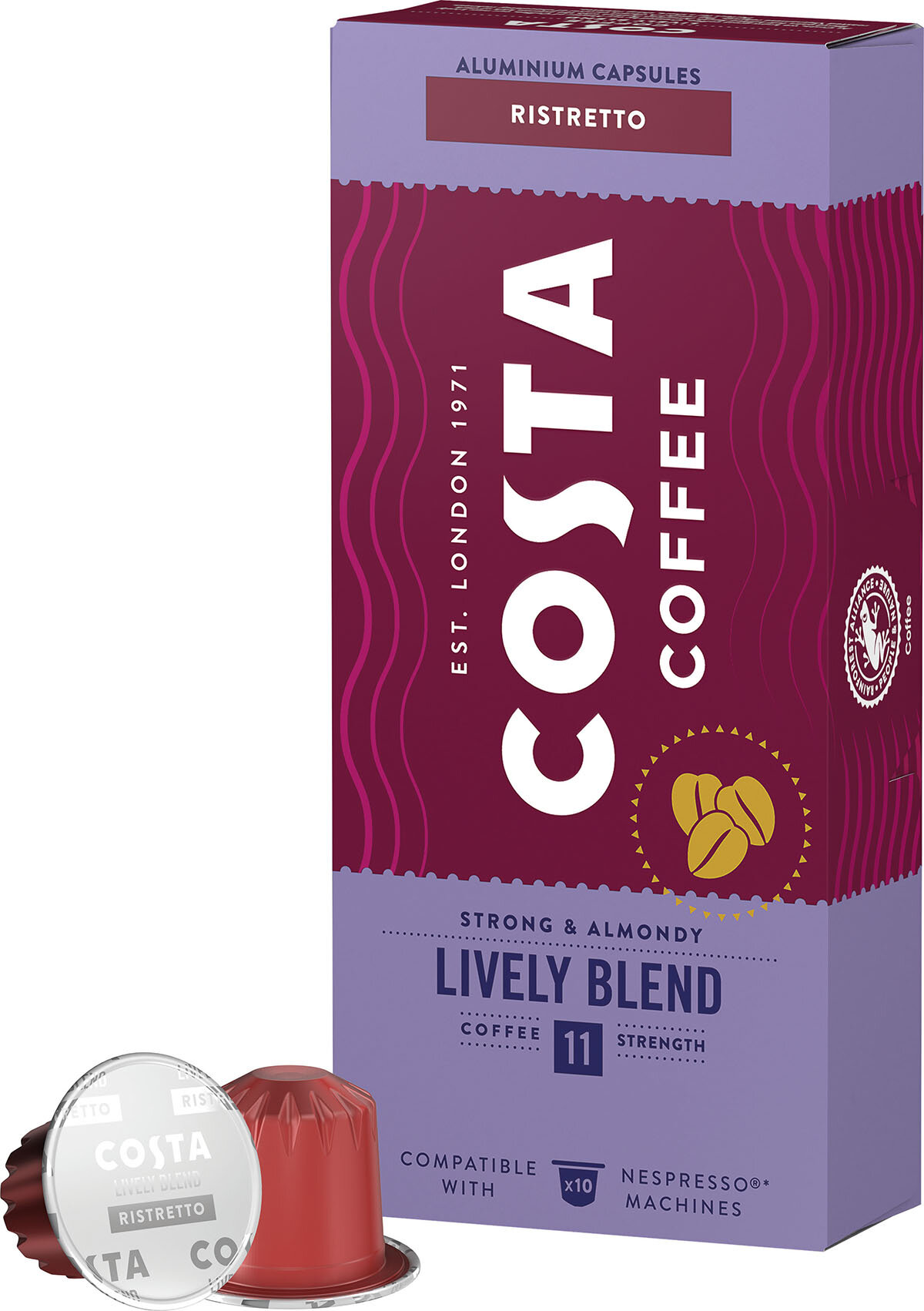 Kapsułki z kawą COSTA COFFEE Lively Blend