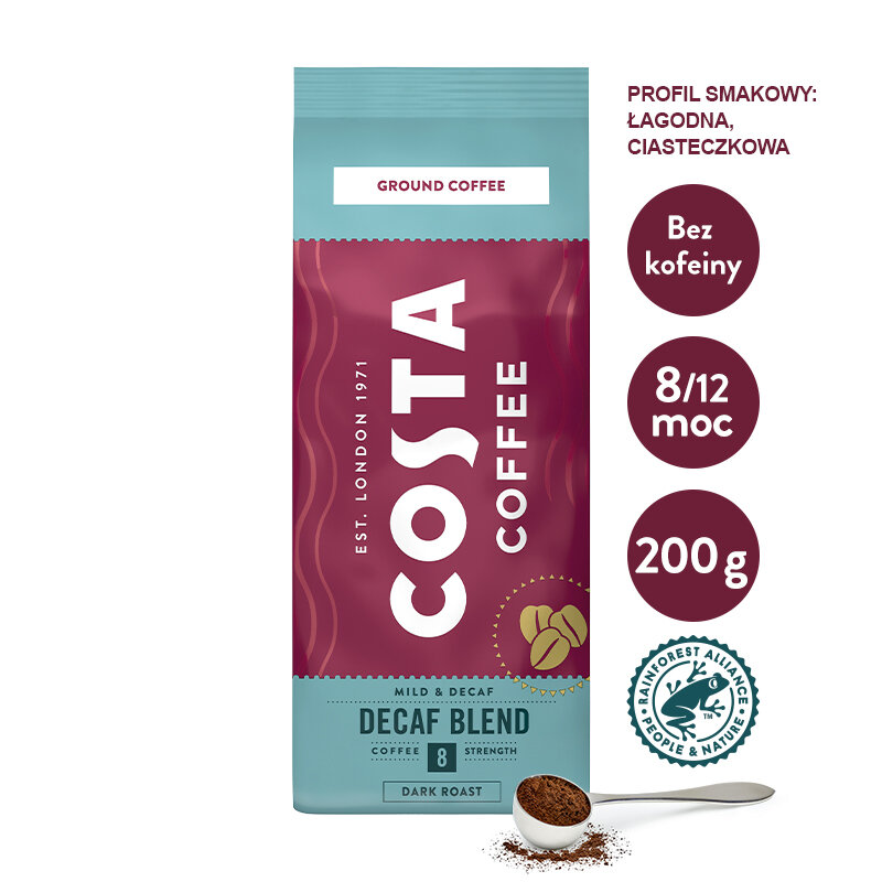 Kawa COSTA COFFE Decaf Blend 200g