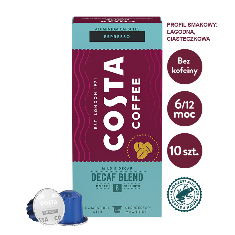 Kawa COSTA COFFE Decaf Blend 10szt.