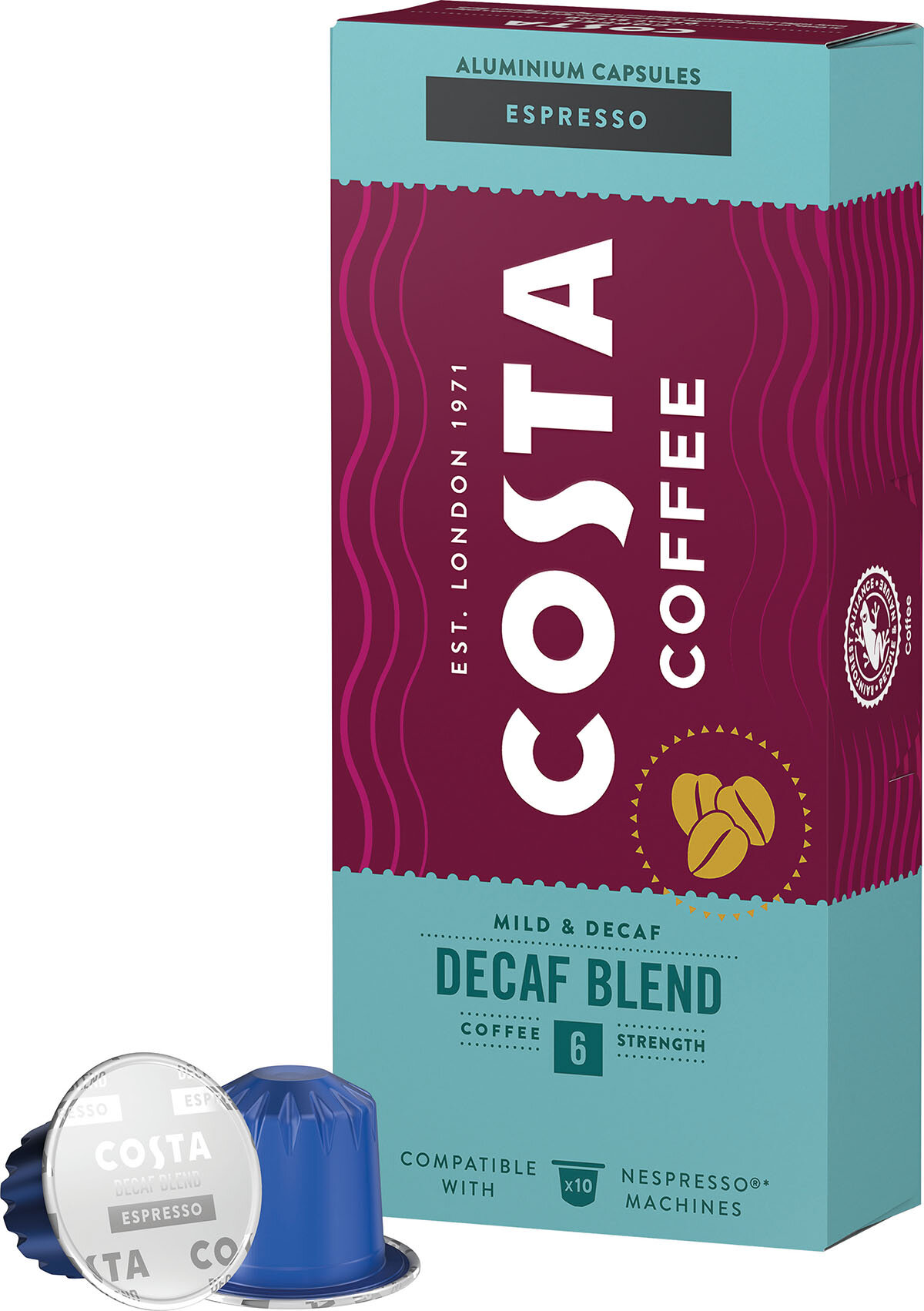 Kawa COSTA COFFE Decaf Blend 10szt.
