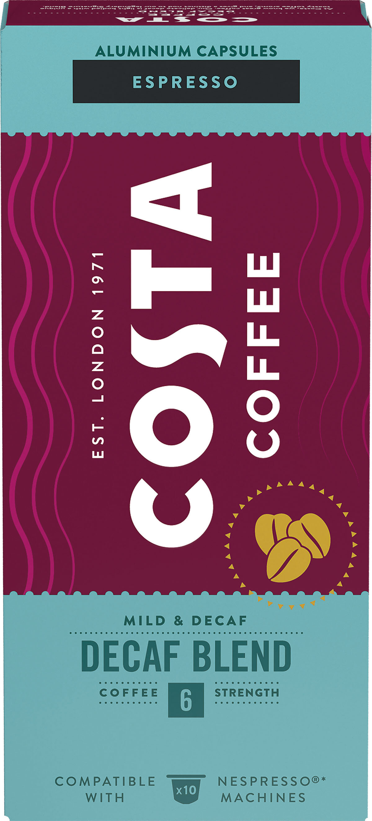 Kawa COSTA COFFE Decaf Blend 10szt.