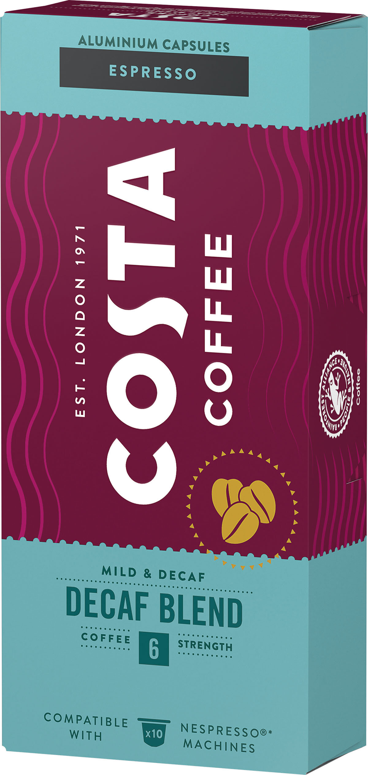 Kawa COSTA COFFE Decaf Blend 10szt.