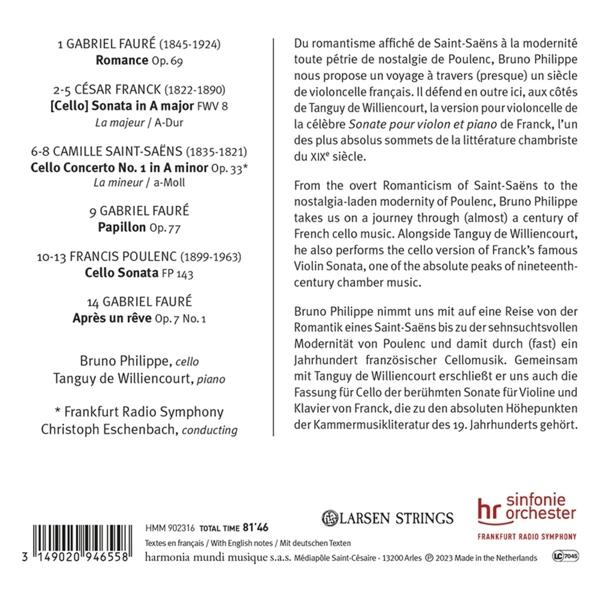 Text mit Noten auf einem Papier. Der Text ist sowohl auf Englisch als auch auf Französisch.