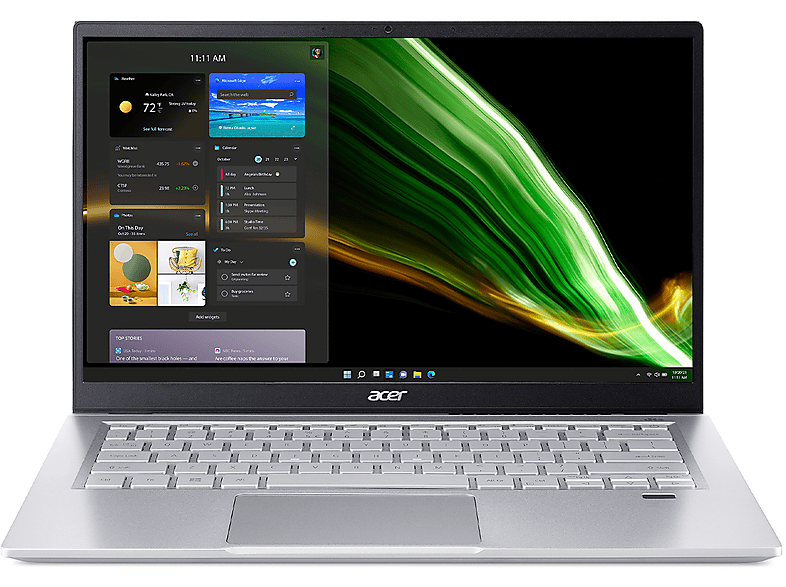 Acer Swift 3 Sf314-43-R90U, 14", processore AMD Ryzen 7 5700U, Radeon Graphics, 16 GB, 512 GB Ssd, Argento Notebook