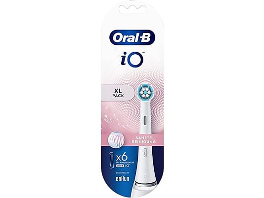 ORAL-B iO Nettoyage en douceur - Têtes de brosse (Blanc)