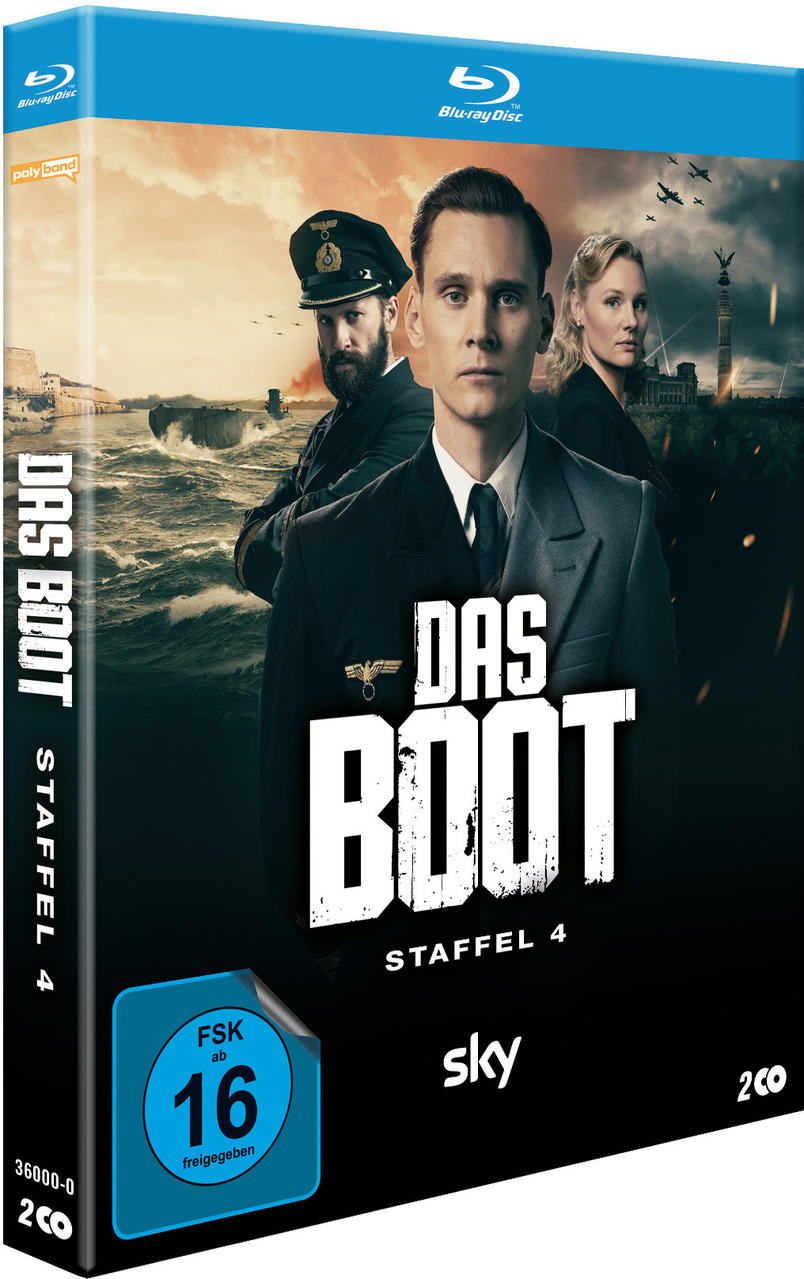 DVD-Box-Set von 'Das Boot'. Das Cover zeigt Schauspieler in dunkler, dramatischer Szene mit Text.